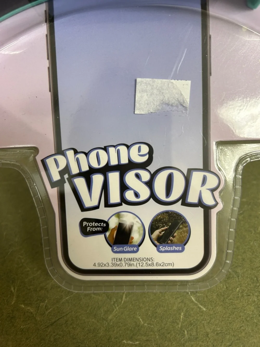 Pom-Pom Phone Grip & Sun Visor - Mint with Multicolor Pom Poms